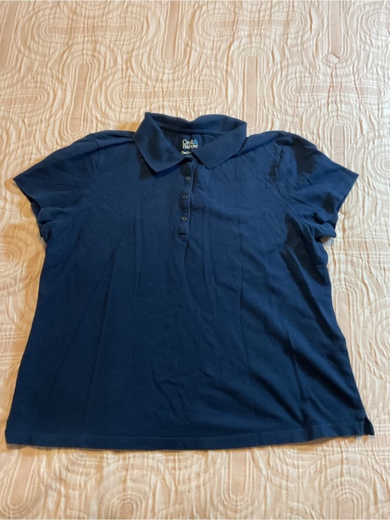 croft & barrow Tops - croft & barrow Navy Classic Polo
